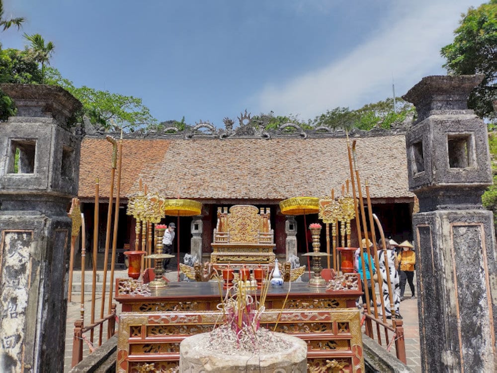 Dinh Tien Hoang Temple is a famous tourist attraction in Ninh Binh